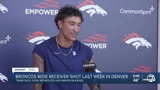 Denver Broncos wide receiver Josh Reynolds shot in Denver last week [upl. by Adiesirb]