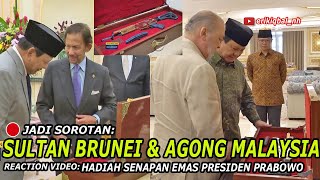 🔴JADI SOROTAN 🇧🇳🇲🇾🇮🇩 SENAPAN EMAS SULTAN BRUNEI amp AGONG MALAYSIA PRESIDEN PRABOWO I 🇧🇳 Reaction [upl. by Eceinal]