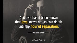 Khalil Gibran quotThe Prophetquot on Marriage [upl. by Reitman819]