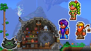 More NPC Themed Houses Demolitionist Dye Trader Dryad  Terraria [upl. by Shriner]