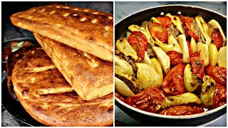 Baking Bread in the Oven and Cooking Minced Meat with Vegetables Gedabey Azerbaijan 2024 4K [upl. by Airal]