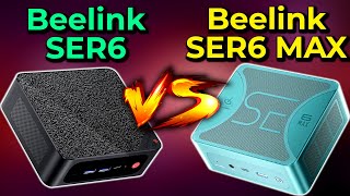 Beelink SER6 vs SER6 MAX  R5 6600H7535HS vs R7 6800H7735HS Mini PC Gaming Performance Comparison [upl. by Pandora]