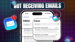 How to Fix iPhone Not Receiving Emails  Apple Mail Not Getting Emails  iOS Mail Issue [upl. by Esimaj]