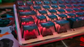 Custom buildt mechanical keyboard  Tanjiro Kamado [upl. by Hindu]