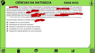 ENEM 2022  Os resultados de um ensaio clínico randomizado na Indonésia apontaram uma redução de [upl. by Marybella]