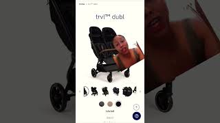 Nuna TRVL Double Stroller Top 6 Features in 15 Seconds NUNA youtubeshorts stroller [upl. by Atteynod]