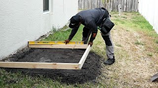 Making a concrete slab for a Shed  from start to finish  DIY Creators [upl. by Hinman300]