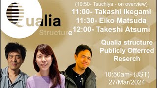 Qualia Structure  Publicly Offered Research 1 Takashi Ikegami 2 Eiko Matsuda 3 Takeshi Atsumi [upl. by Acinej200]