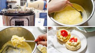 How to Make Clotted Cream at Home Instant Pot Method [upl. by Boucher]