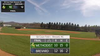 Baseball Brevard vs Methodist  47  1 PM [upl. by Rehpotsirc]