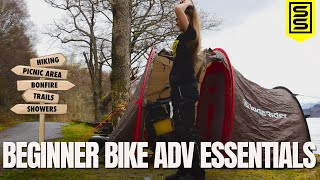 Beginner adventure motorcycle camping gear [upl. by Lodge]