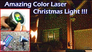 Amazing Color Laser Christmas Light [upl. by Aciemaj]