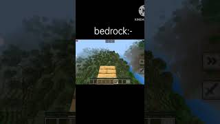 Minecraft Java bridging vs bedrock bridging bridging xd [upl. by Alyahs]