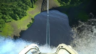 Planet Coaster Waterfall Water Coaster [upl. by Frederich]