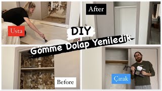 Gömme Dolabı Nasıl Yeniledik  DIY  Kendin Yap 🪛🪣 [upl. by Muraida434]