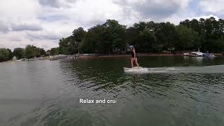 HOW TO Fliteboard in 2 min eFoil Tutorial foilusa FoilUSA lake Norman NC [upl. by Akibma]