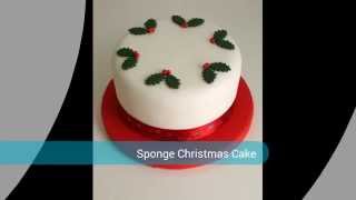 Basic Sponge Christmas Cake [upl. by Airret]