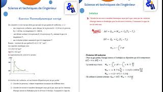 Exercice cycle thermique dun gas parfait [upl. by Keegan267]