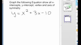 Graphing Quadratic factoring how [upl. by Otilia149]