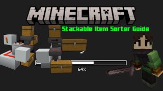 Stackable and Non Stackable Item Sorter • Minecraft 121 [upl. by Akinorev434]