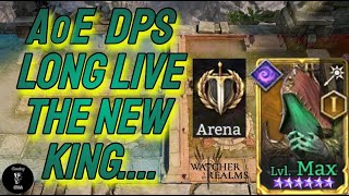 Watcher of Realms ARENA AoE DPS quotKINGquot Xaris is the new Meta [upl. by Connelly]