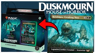 Death Toll Duskmourn Commander Deck Precon 10Card Upgrade Guide 🛠 Rendmaw Creaking Nest edh [upl. by Nairdad476]