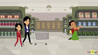 Shopping at the Grocery Store  English Conversation  Easy English [upl. by Irep]