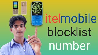 how to block number in itel keypad mobile itel mobile block list number blocklist itelnumber [upl. by Trisa]