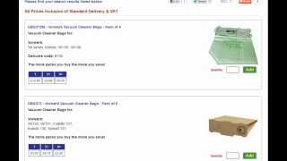 Vorwerk Vacuum Cleaner Bags  How to Buy from Dustbagcouk [upl. by Tome]