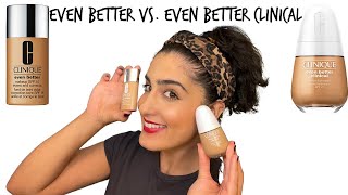 CLINIQUE Even Better VS Even Better Clinical Foundation I Pros and Cons I Full Comparison  Review [upl. by Esoryram488]