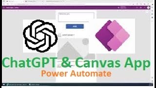 DEMO Canvas Appamp Power Automate amp ChatGPT [upl. by Pazit]