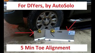 How to Set Toe with DIY Wheel Alignment Plate Kit [upl. by Bonnibelle]