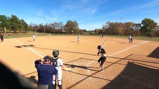 Jersey Outlaws Gold 18U DB Wally vs Rise Up Gold Showcase 11324 [upl. by Mireielle]