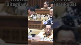 Momen Menteri Tito ditegur DPR Saat Rapat🤣😂 shorts shortsfeed [upl. by Emlynn]