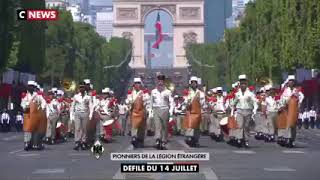 Défilé des pionniers de la Légion étrangère 14 juillet 2022 [upl. by Atirhs]