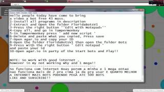 ‹AGARIO› HACK FREE BOTS 43 MASS 100 WORKING  FloridaBotsV1 [upl. by Marcie]