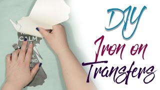 Iron On Transfers Light and Dark Fabric  DIY  Diving Head First [upl. by Irisa676]