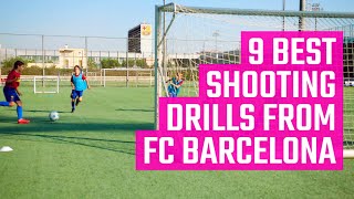 9 Best Shooting Drills from FC Barcelona  Fun Youth Soccer Drills from FC Barcelona on the MOJO App [upl. by Samohtnhoj689]