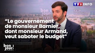 quotLe gouvernement de monsieur Barnier veut saboter le budgetquot  JeanPhilippe Tanguy [upl. by Perot210]