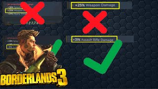 ONE SIMPLE TRICK TO GET MAX DAMAGE OUT OF ZANE 25 WEAPON DAMAGE IS NOT GOOD BORDERLANDS 3 [upl. by Arbmik]