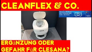 CLEANFLEX 🔥 Ergänzung oder Gefahr für CLESANA❓ Die KloSzene auf der Messe [upl. by Healion]