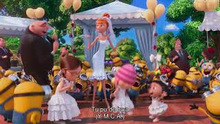 Despicable Me 2 Minions YMCA Song with Lyrics [upl. by Oza]