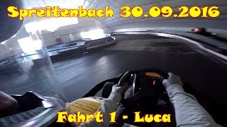 Kartbahn Spreitenbach 30092016  1 Fahrt  Luca [upl. by Violeta438]