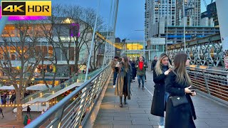 London New Year Weekend Walk  2023  Walking Around Busy Central London 4K HDR [upl. by Ardnosak316]