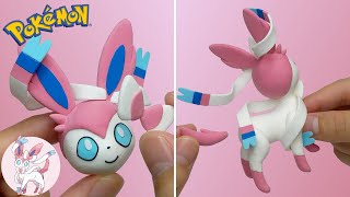 Pokemon Figures Making  Sylveon  Clay Art  Pokemon toys [upl. by Silenay158]