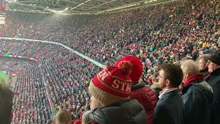 Guernsey Welsh Male Voice Choir lead the singing of the national anthems at the Principality Stadium [upl. by Esital159]