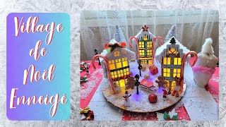 🎄 Tuto Noël  Village de Noël Féérique avec des Maisons en Papier 🎄 [upl. by Aisetal]