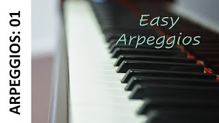 How To Play EASY ARPEGGIOS Piano tutorial series starting from the very beginning [upl. by Pollock453]