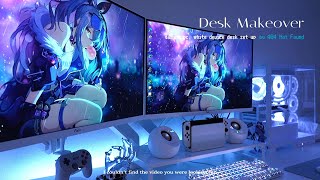 desk makeover┊念願のゲーミングPCと白デバイスでデスクをset up꙳︎︎⟡┊にじさんじオタクのゲーム部屋┊デュアルモニターでオタ活に勤しむ┊ゼンゼロ 昇降デスク┊gaming vlog [upl. by Eiramllij935]