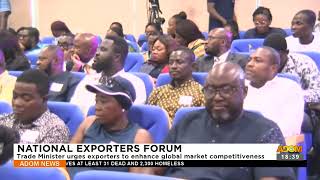 Exporters Forum Trade Minister urges exporters to enhance global market competitiveness 7923 [upl. by Amle]